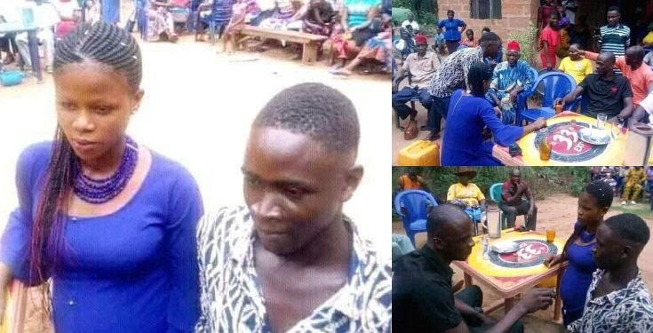 Boy forced to marry teenage girl he Impregnated In Anambra (Photos)