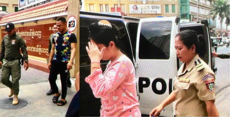 Nigerian man and his foreign wife arrested in Cambodia for fraud (Photos)
