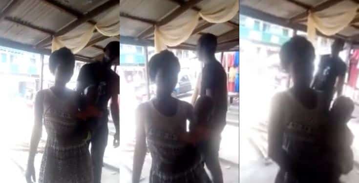 Woman caught while trying to give away her daughter as collateral for a loan (Video)