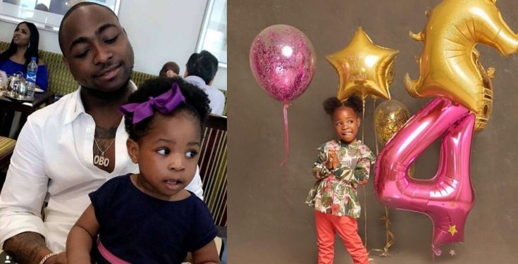 Davido celebrates 1st daughter, Imade on her 4th birthday