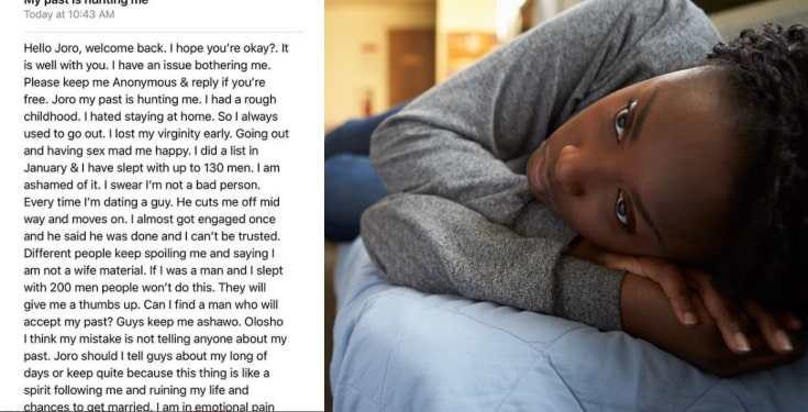 "I have slept with 130 men so far" - Nigerian lady, cries out