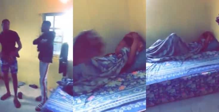 Man meets his girlfriend at his friend's home (Video)