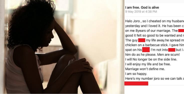 Married Nigerian woman recounts her cheating experience