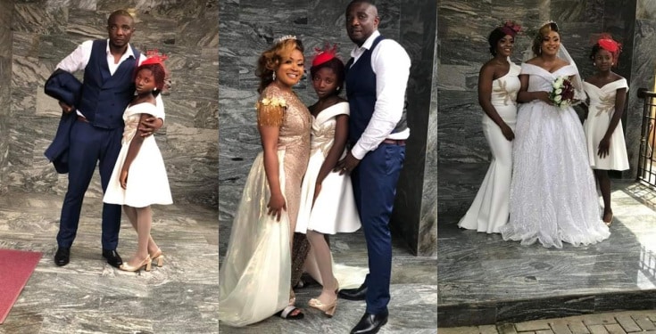 Nigerian Lady encourages single mums, as she ties the knot