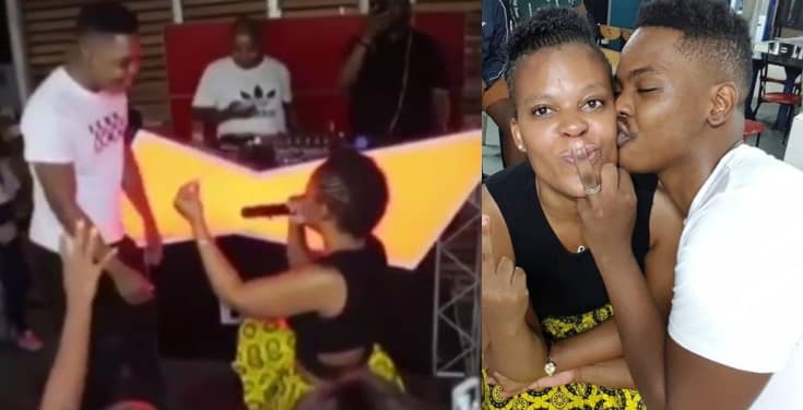 Zodwa Wabantu proposes to her boyfriend with a $43,000 diamond ring (Video)