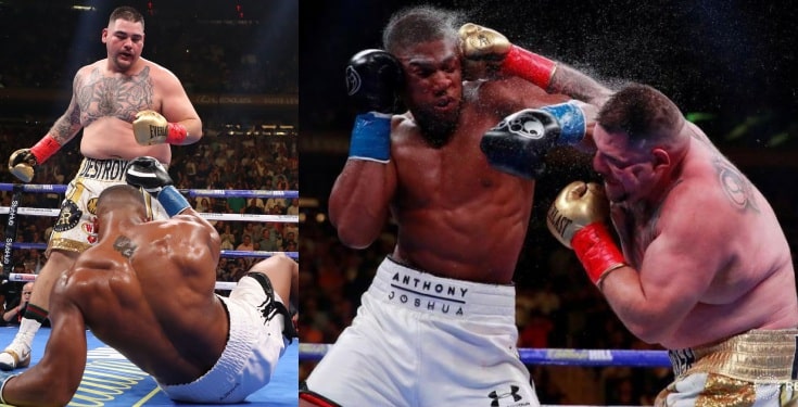 Anthony Joshua reacts after shocking defeat to Andy Ruiz Jr.