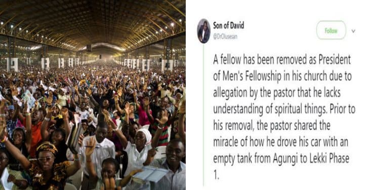 Man removed from key position in church for rubbishing his Pastor's testimony
