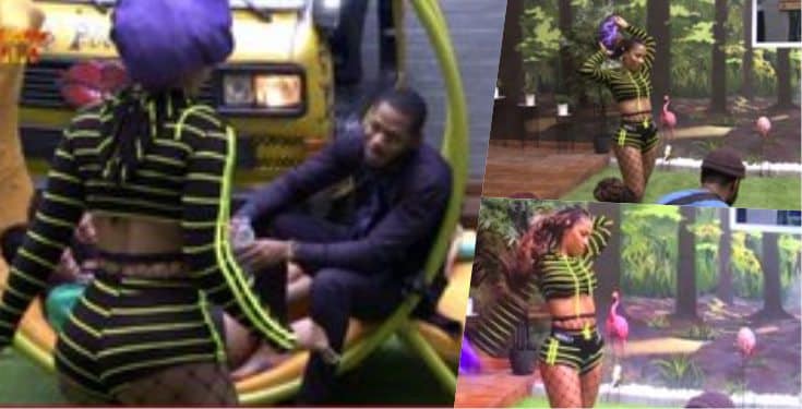 BBNaija 2019: Frodd prays for all male housemates as Mercy flaunts her sexiness (video)