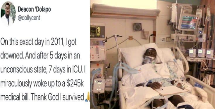 Nigerian man recalls waking up to US hospital bill of $245,000 after 7 days in coma