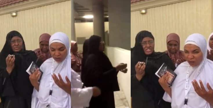 Aisha Buhari filmed "stoning the devil" during this year's Hajj (video)