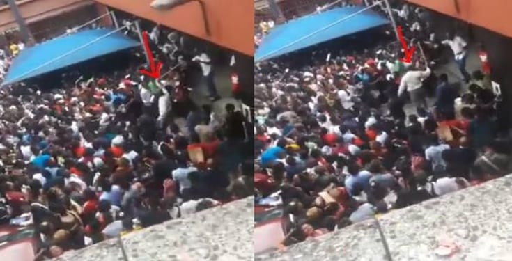University of Calabar staff seen flogging Post-UTME candidates (video)