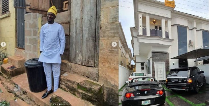 Nigerian comedian, Ogusbaba buys his first house in Lekki