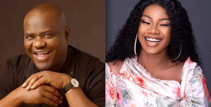 Tacha's fans excited as she plans to visit Governor Wike