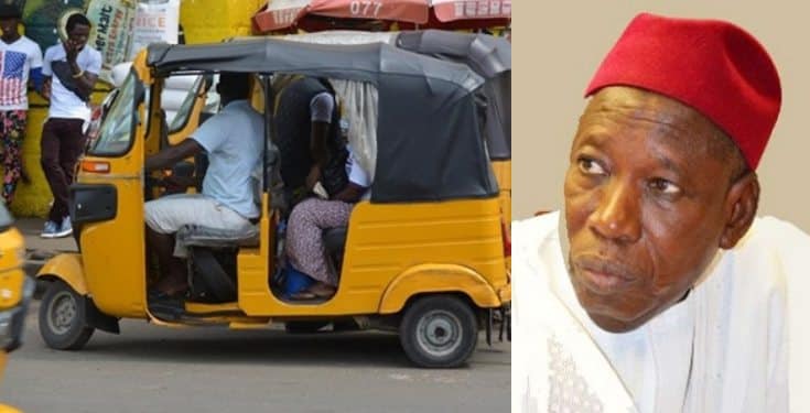 Kano governor Bans Men And Women From boarding Same Tricycle