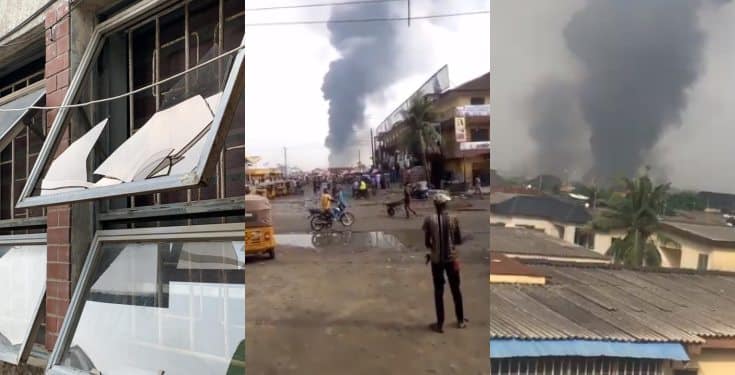 Another black Sunday in Lagos as pipeline explosion rocks community, many houses destroyed (video)