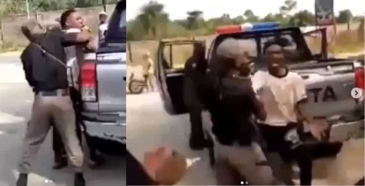 Man beaten by police officers while on his way to visit his mother in Delta State (video)