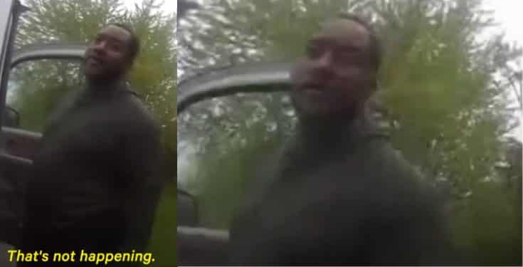 Police officer tells Black man to lick his own urine (video)