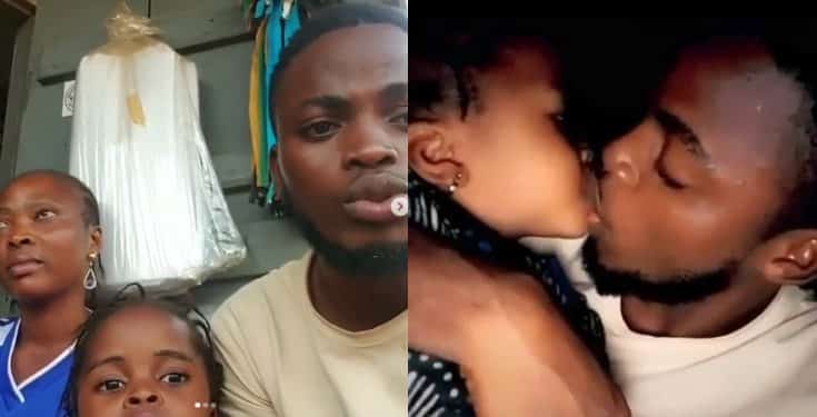 Man apologizes for sucking on his baby sister's lips (video)