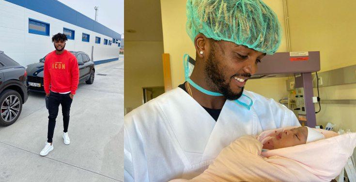 23-year-old Super Eagle Defender, Chidozie Awaziem becomes a baby daddy as he welcomes first child (photo) 