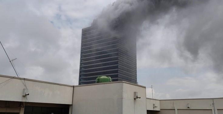 Fire guts World Trade Centre, Abuja (Video)