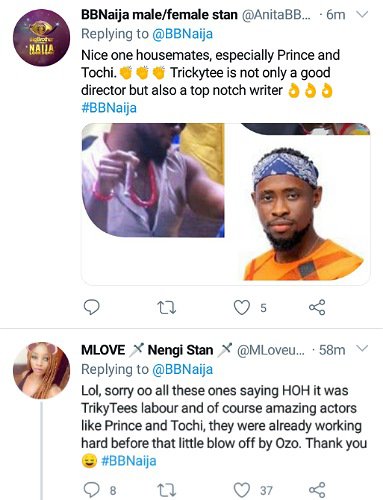 BBNaija Housemates Win Their First Wager