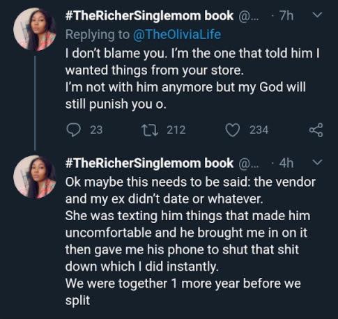 lady called out vendor on twitter for trying to snatch her boyfriend