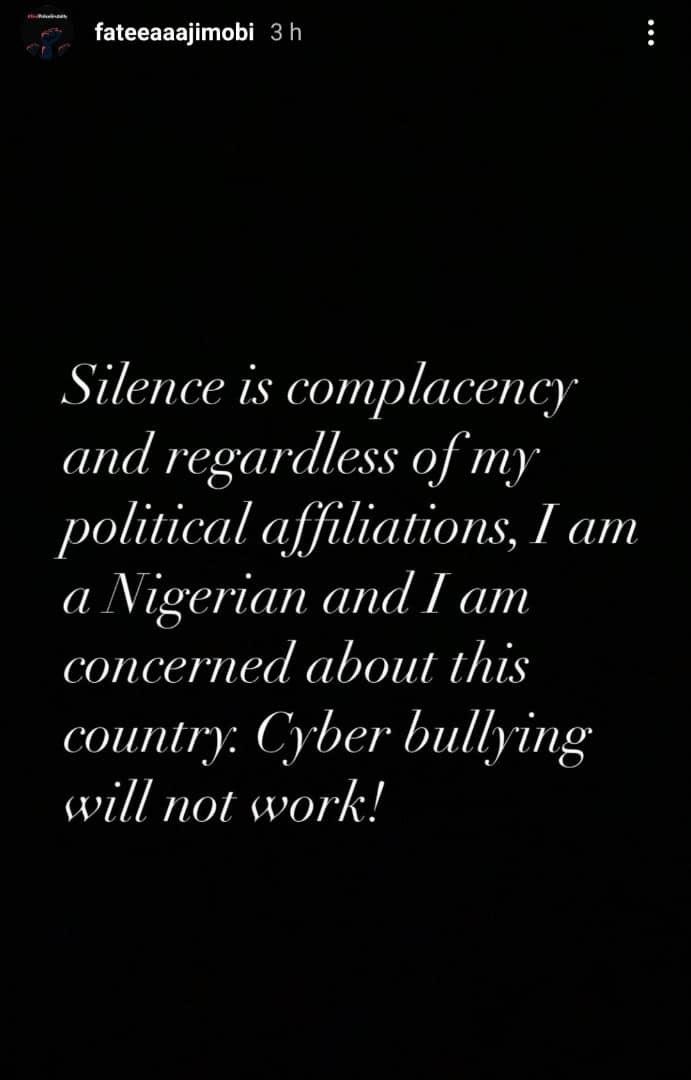 Cyberbullying will not work - Ganduje's daughter writes hours after stating regret for supporting "bunch of senseless leaders"