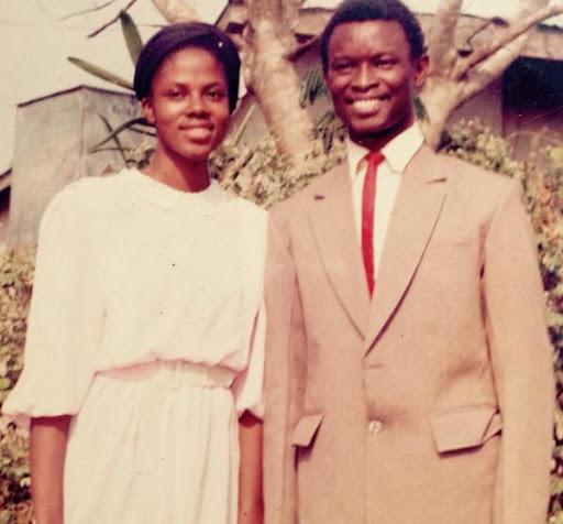 Mike Bamiloye and his wife when they were youths