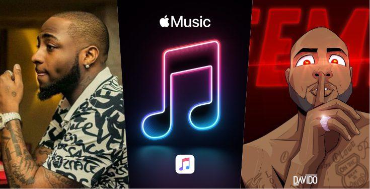 davido fem topping apple music top100 nigeria