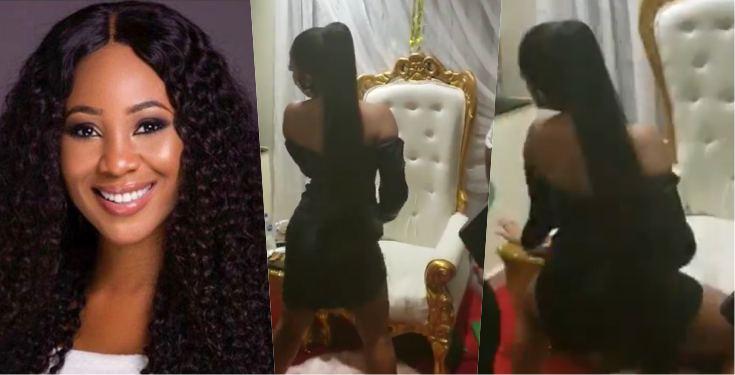 Actress, Erica shows off dancing skills during meet-and-greet in Lagos (Video)