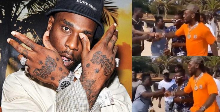Ghanaians welcome Burna Boy on his weekend chill in Ghana (Video)