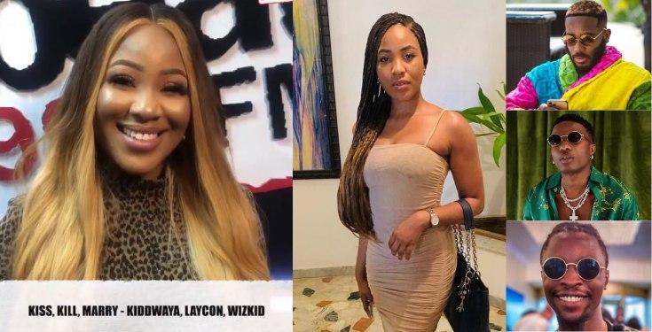Erica Nlewedim chooses Kiddwaya over Wizkid, Laycon during question and answer game (Video)