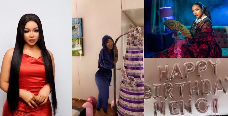 Nengi celebrates 23rd birthday with giant cake, stunning photos (Video)
