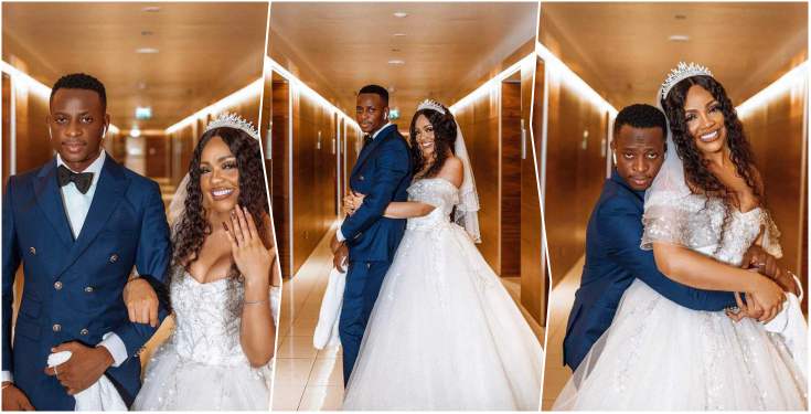 "E no fit last" - Fans reacts to wedding of Sydney Talker and Nengi