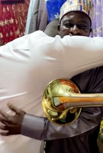 Comedian Cute Abiola breaks down in tears as he celebrates Dad's birthday (Video)