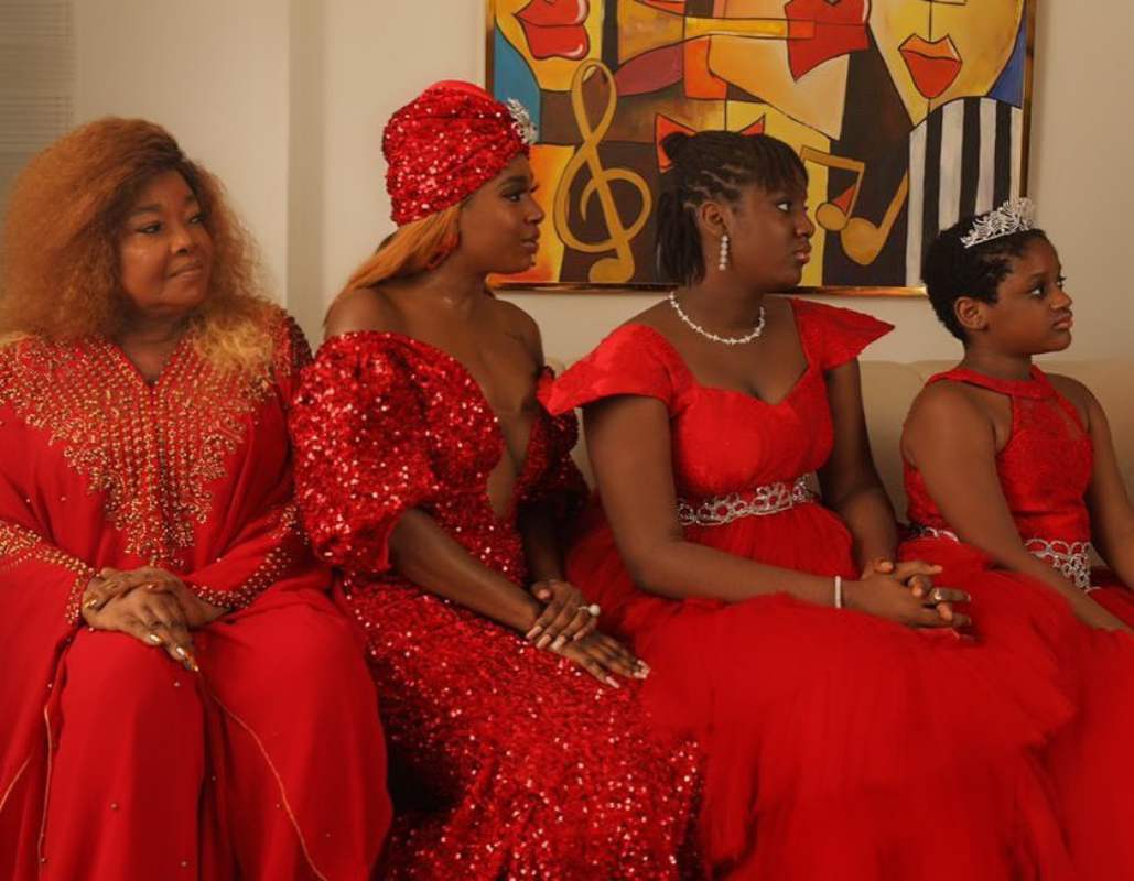 Annie Idibia Shares Stunning 3-Generations Photo With Mum, Daughters