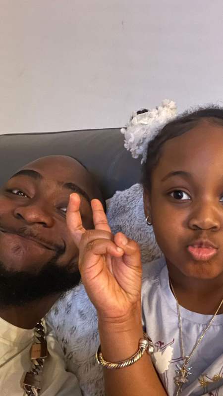 Davido reunites with 2nd daughter, Hailey in America (Video)