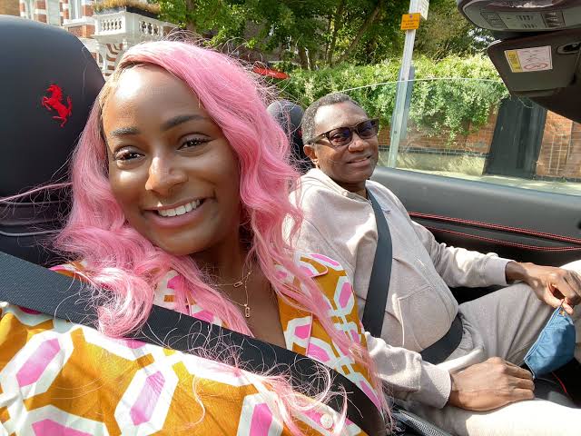 DJ Cuppy and her dad