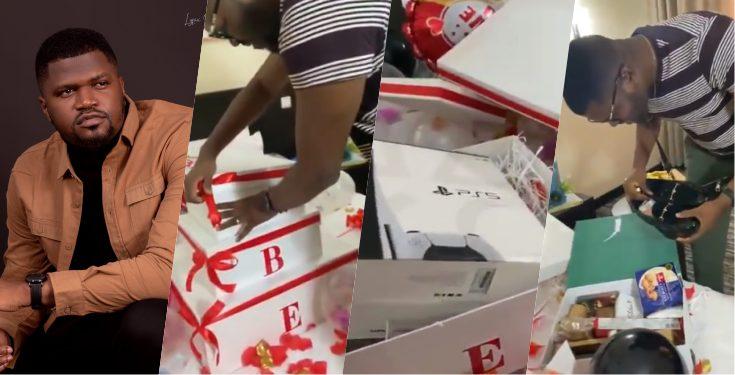 Influencer Mazi Ibe gets PS5, other gifts worth N1M as birthday present from wife (Video)