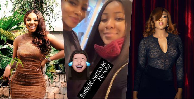 Erica, Mercy Eke create magic moment after linking up at saloon (Video)
