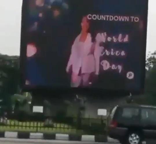 Fan pays millions to advertise Erica's birthday on billboard in Lagos (Video)