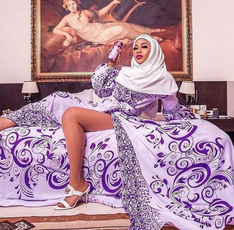 "I will do another in extremely revealing way" - Toyin Lawani says as she poses in hijab