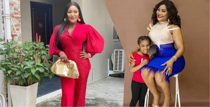 "Are you crazy?" - Actress, Uche Elendu slams troll who accused her of lying about her daughter's age