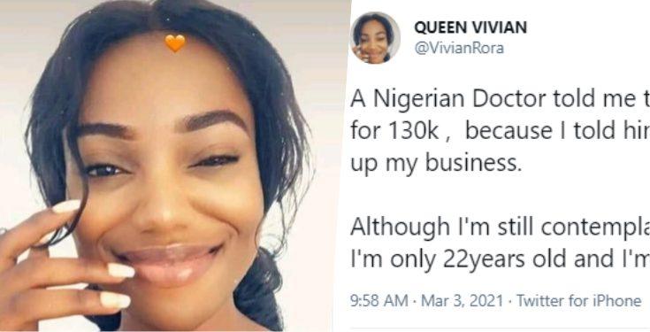 Lady laments as Doctor advised selling her eggs to him to raise funds for business