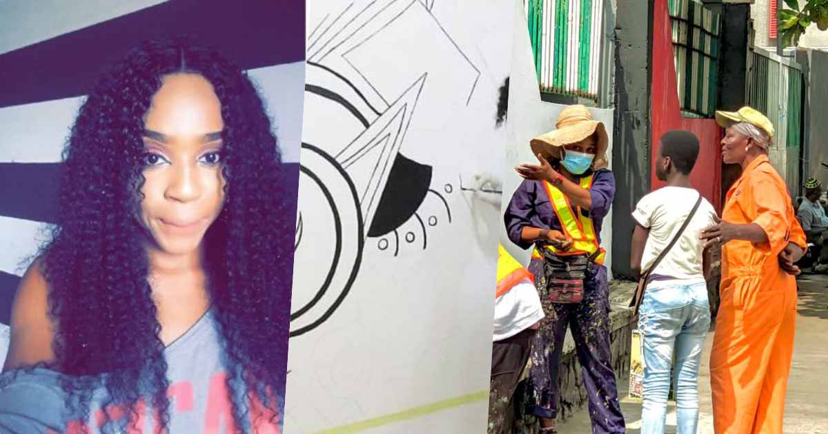 Professional artist thrilled, gives scholarship to talented daughter of LAWMA cleaner