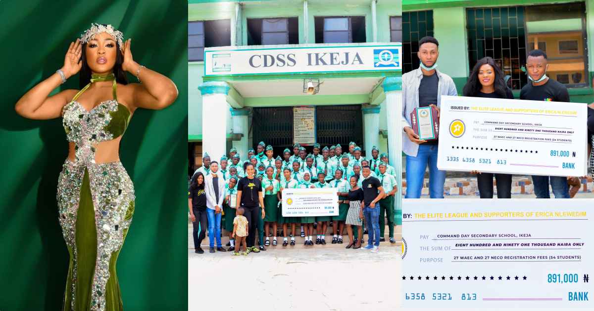Lagos Elite donates N891K to Erica's secondary school in celebration of her birthday