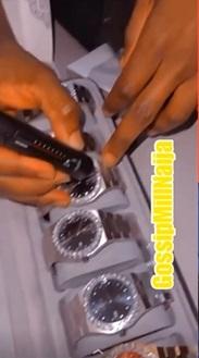 Bella Shmurda shame haters as he shows off new diamond wristwatches, earrings (Video)