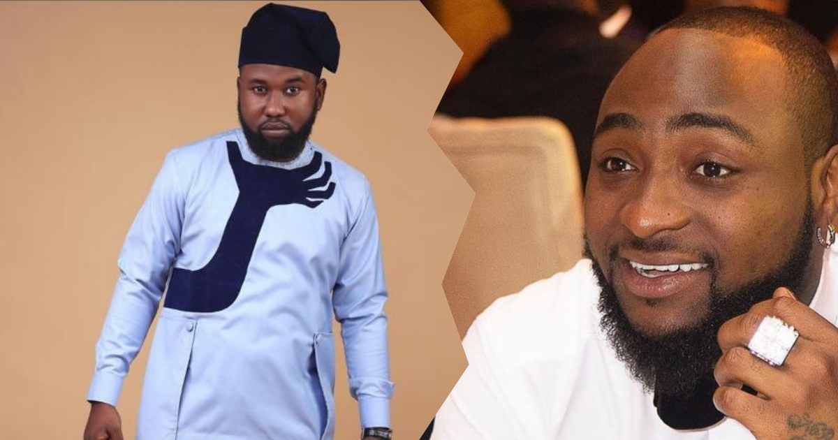 "Until village people activate the hand" - Reactions as man rocks Davido's 'E Choke' outfit