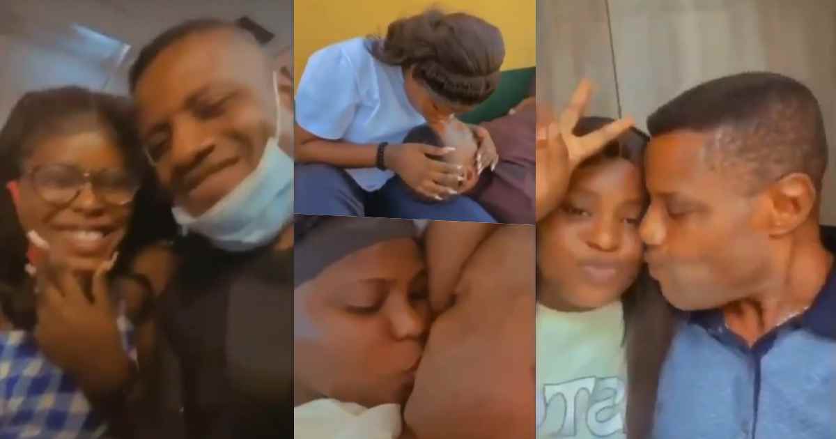 "Nothing is wrong with this" - Reactions as lady shows off loved-up video with sugar daddy