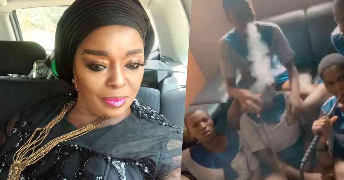 “Don’t they have parents?” - Rita Edochie reacts to viral video of students smoking shisha